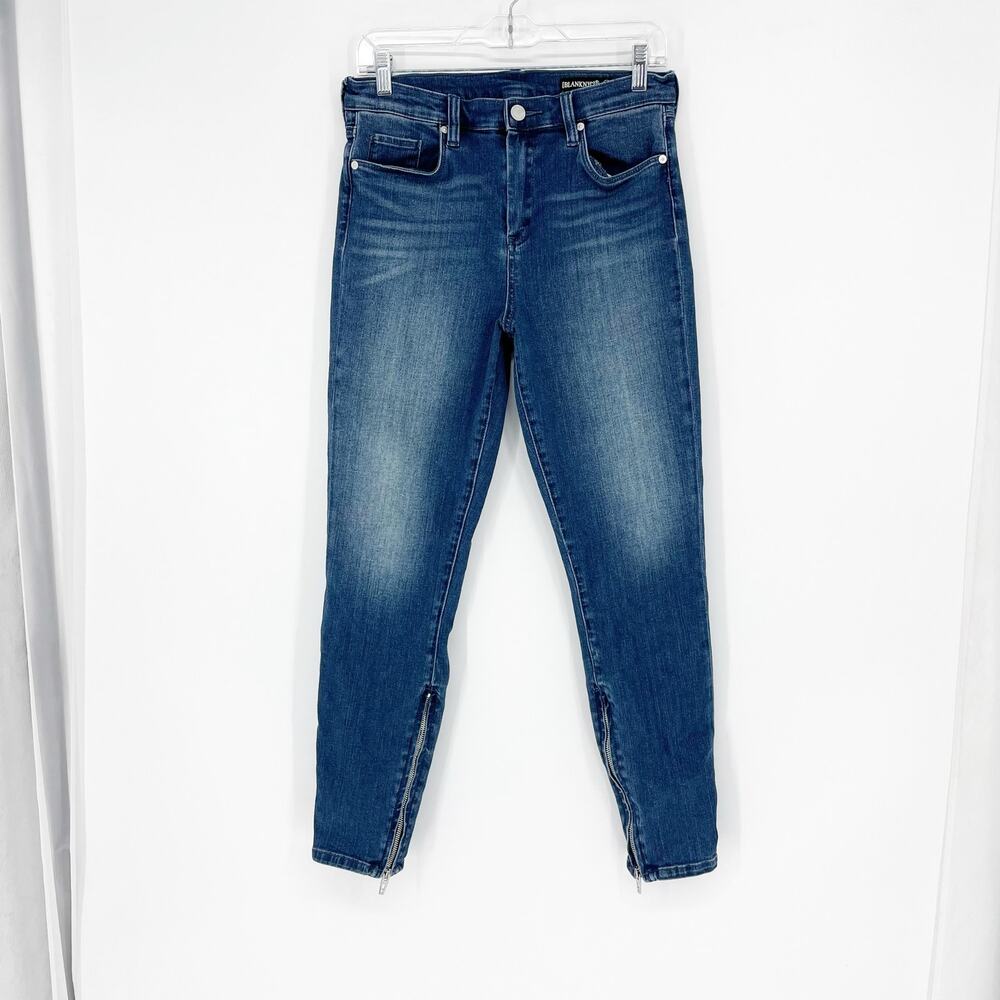 Blanc NYC High Rise Skinny Ankle Zipper Jean Size 30